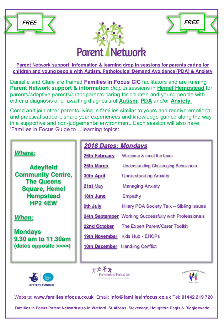 Launch of Families in Focus CIC New Parent Network